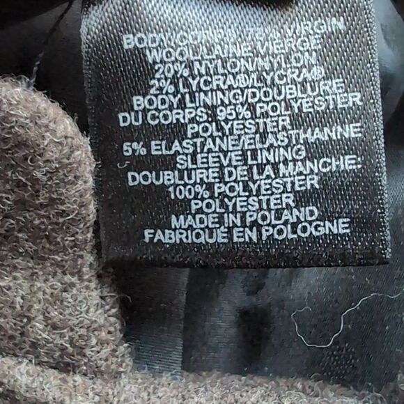 Marc Jacobs Brown Wool A Line Dress with Black Accents Pockets  L - Picture 7 of 13